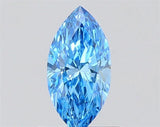 0.53ct Marquise Lab Grown Diamond (Colour Fancy Vivid Blue, Clarity VVS1, IGI Certified)