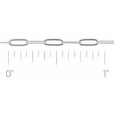 14-karat gold 2mm paperclip style chain