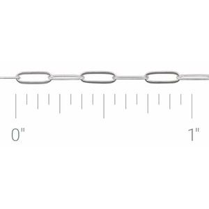 14-karat gold 2mm paperclip style chain