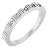 Sterling Silver Round 2mm Stackable Ring Mounting