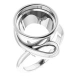 Platinum 12mm Round Ring Mounting