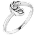 Platinum 3mm Round Ring Mounting