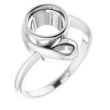 Continuum Sterling Silver 7mm Round Ring Mounting