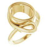 10K Yellow 11x9 mm Oval Ring Mounting