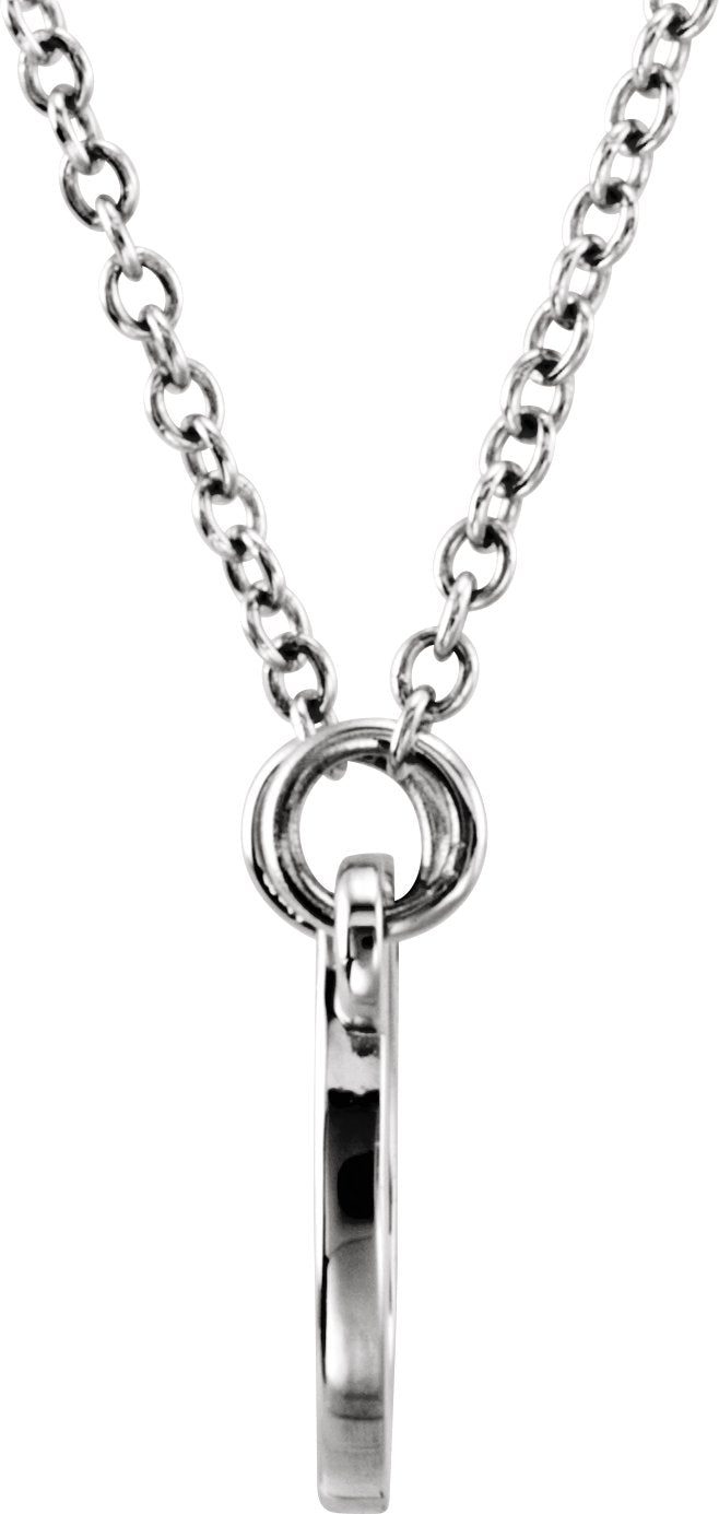Sterling Silver Tiny Posh® Horseshoe 16-18" Necklace