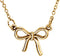 18K Yellow Gold Vermeil Tiny Posh® Knotted Bow 16-18