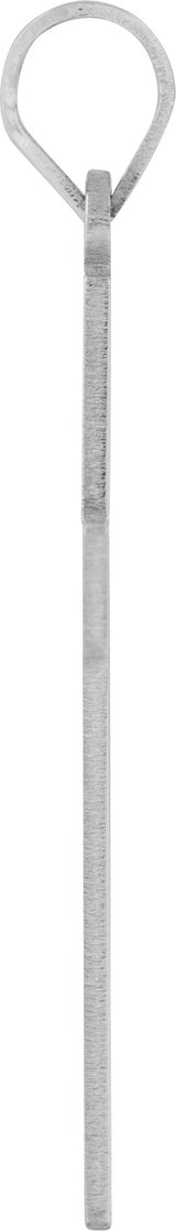 Sterling Silver 36.8x18 mm Cross Pendant