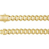 14K 7.4 mm curb chain