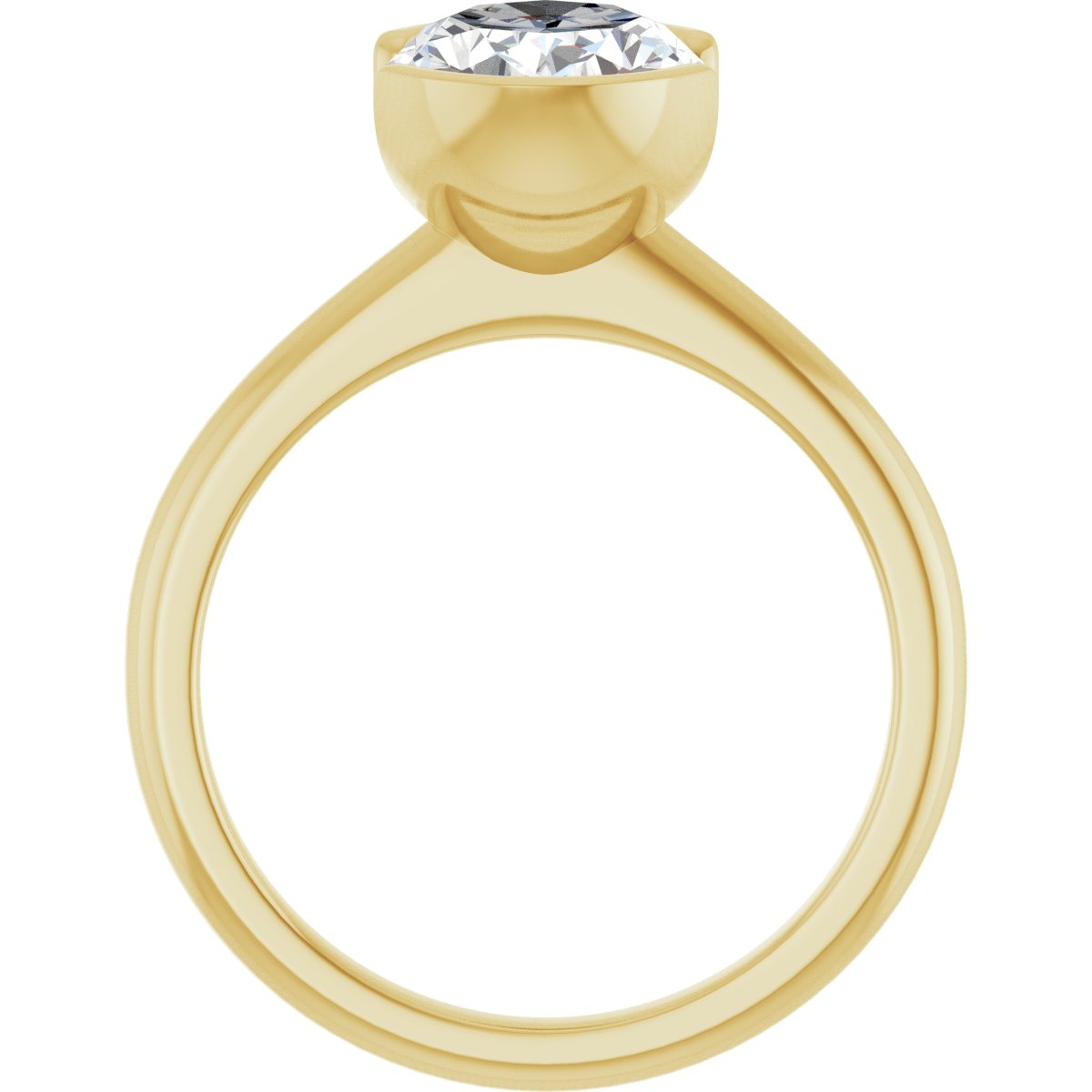 14K Yellow Gold 2 1/2 CTW Lab-Grown Diamond Engagement Ring