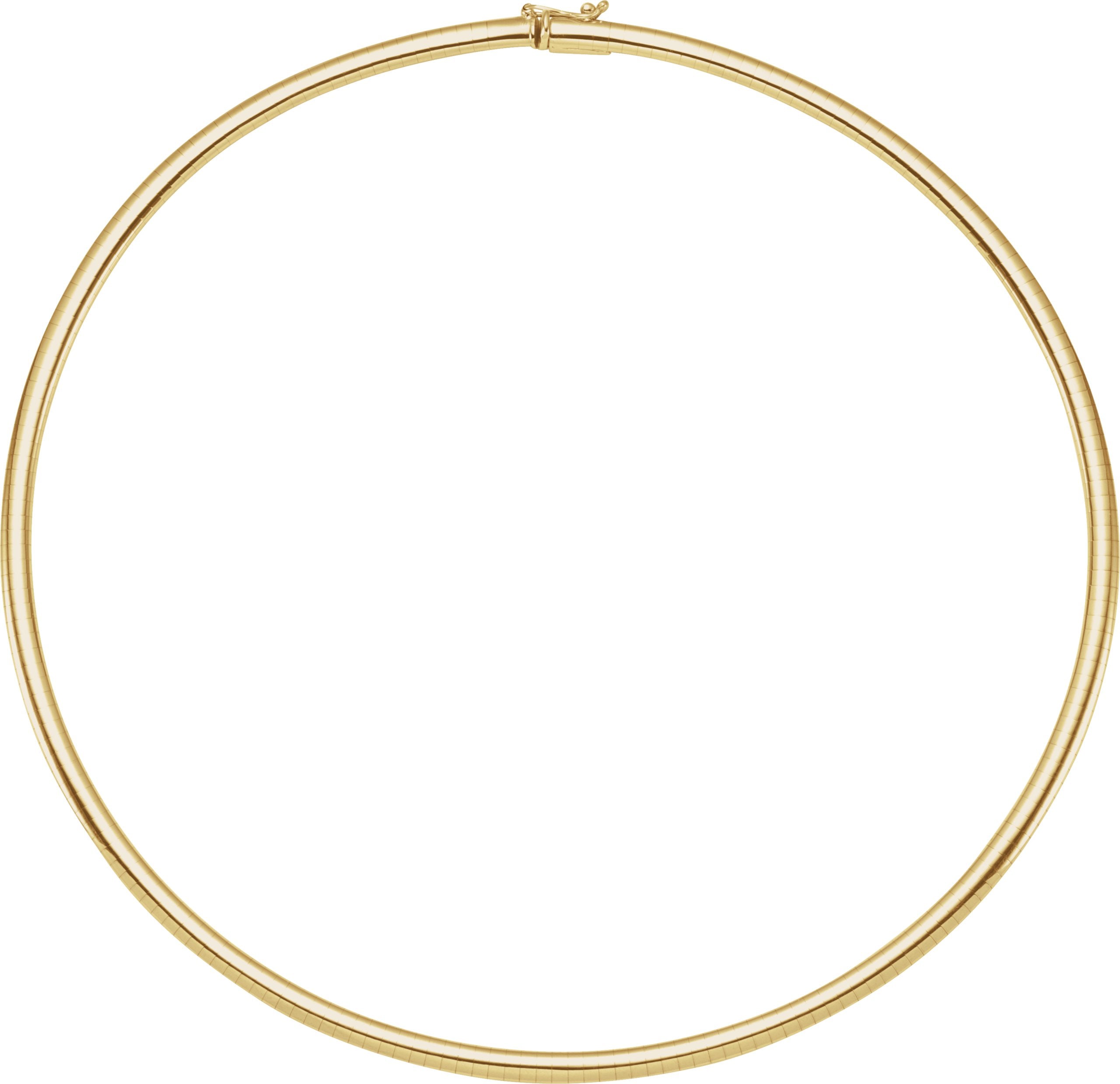 14K Yellow Gold 4mm Omega 18" Chain