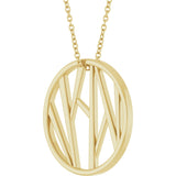 14K Yellow Gold Family 16-18" Necklace