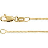 14K 1.2 mm snake chain