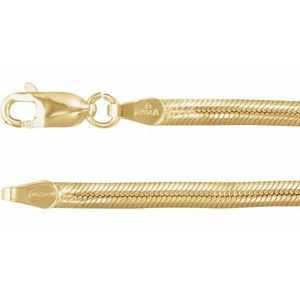 14K 3 mm snake chain