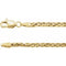 14K 3 mm wheat chain
