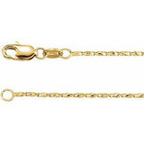 14K 1 mm Raso chain