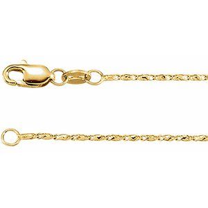 14K 1 mm Raso chain