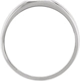 Sterling Silver 11mm Square Signet Ring