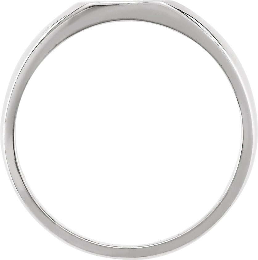 Sterling Silver 11mm Square Signet Ring