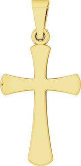 14K Yellow Gold Cross Pendant