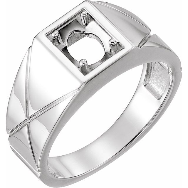 Sterling Silver 8x6 mm Oval Ring Mounting