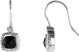 Accented Bezel Set Earrings