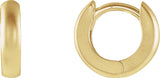 14K Yellow Gold 9.5mm Hinged Hoop Earring