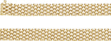 14K Yellow Gold 10.25mm Panther 17" Chain