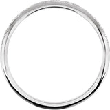 14K White Gold 2 mm Milgrain Geometric Band Size 7