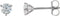 14K White Gold 1/2 CTW Natural Diamond Stud Earrings
