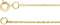 14K Yellow Gold 1 mm Adjustable Diamond-Cut Cable 16-18