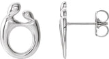 Sterling Silver Mother and Child® Left Earring