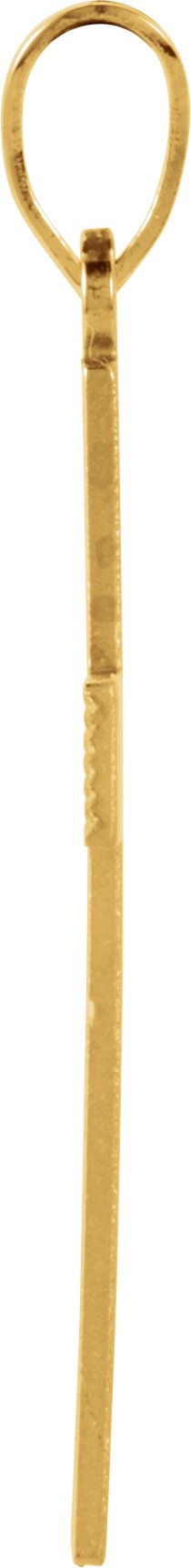 14K Yellow Gold Cross Pendant