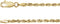 14K Yellow Gold 2.5 mm Diamond-Cut Rope 24