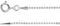 Sterling Silver 1mm Hollow Bead 20