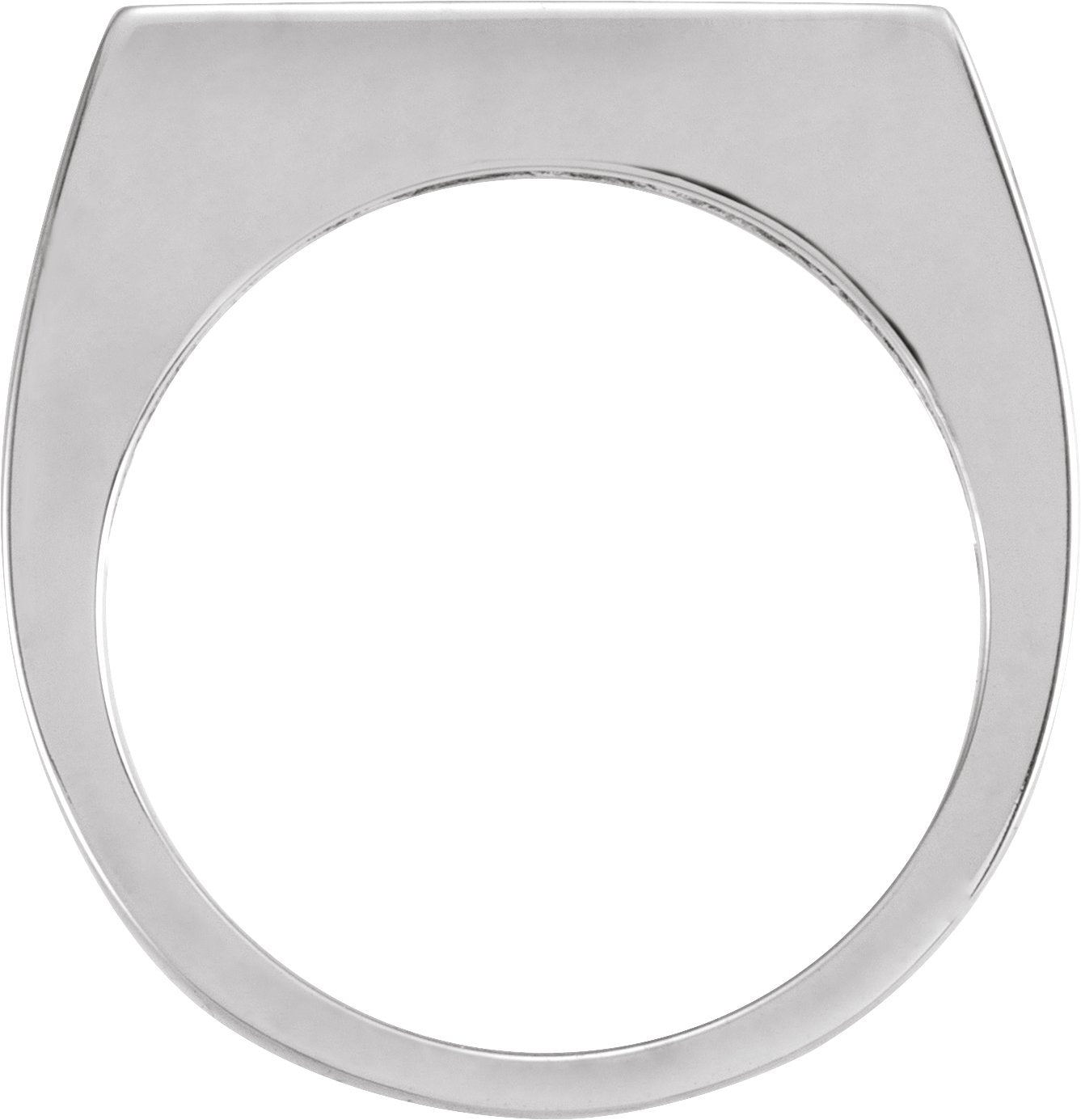 14K White Gold 3mm Engravable Stackable Ring