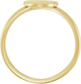 14K Yellow Gold Be Posh® Engravable Signet Ring