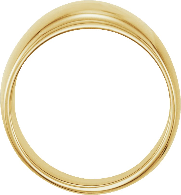 14K Yellow Gold Dome Ring