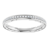 14K White Gold 1/8 CTW Natural Diamond Anniversary Band