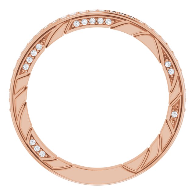 14K Rose Gold 1/5 CTW Natural Diamond Anniversary Band