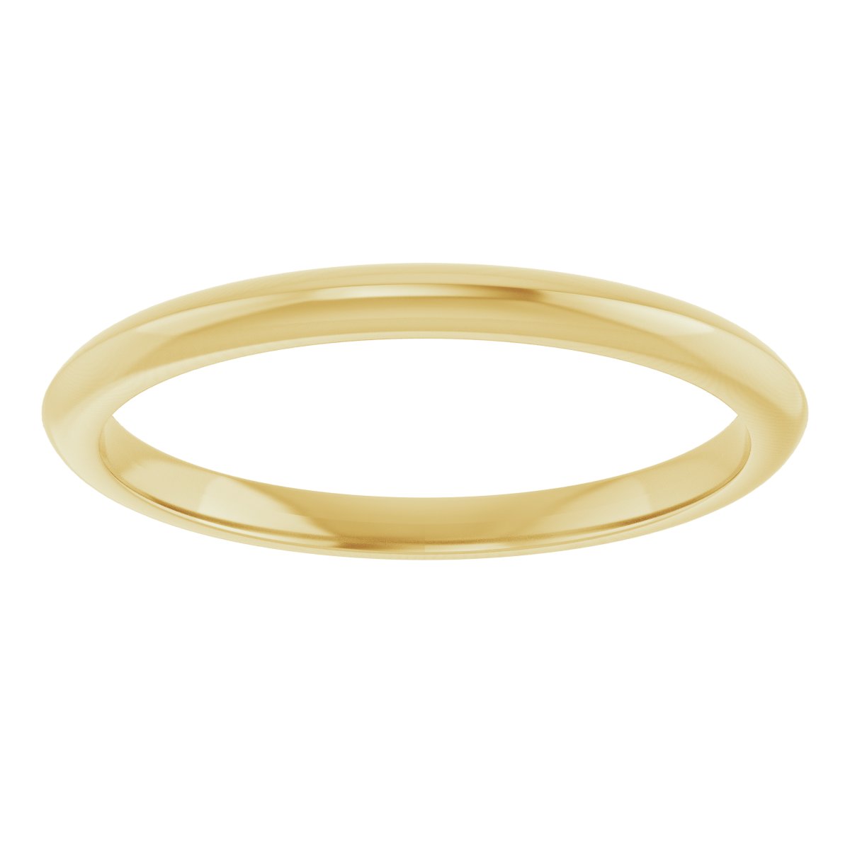 14K Yellow Gold Knife Edge Band Size 7