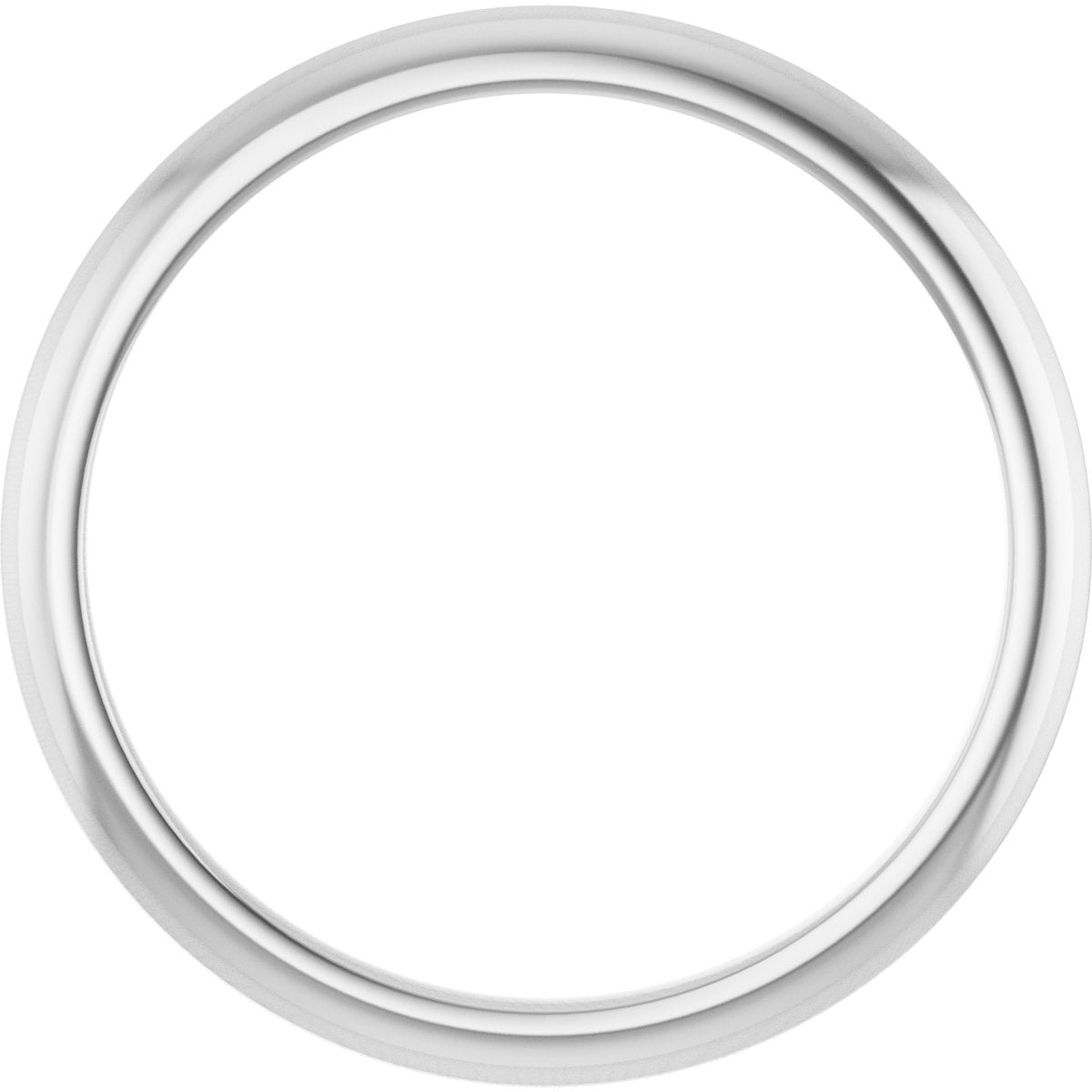 Platinum Knife Edge Band Size 7