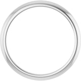 Platinum Knife Edge Band Size 7