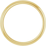14K Yellow Gold Knife Edge Band Size 7