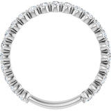 14K White Gold 3/4 CTW Lab-Grown Diamond Anniversary Band