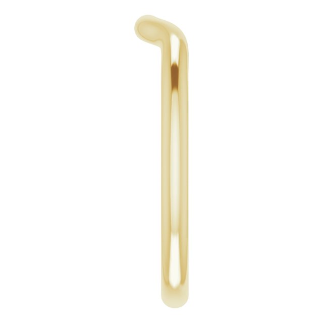 18K Yellow Gold Band for 5.2 mm Round Ring