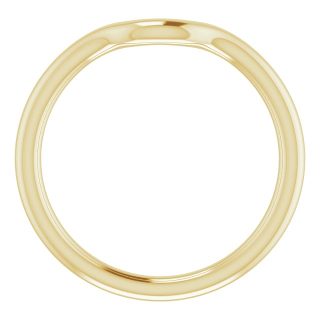 14K Yellow Gold Band for 5.2 mm Round Ring