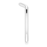 14K White Gold Band for 8.8 mm Round Ring