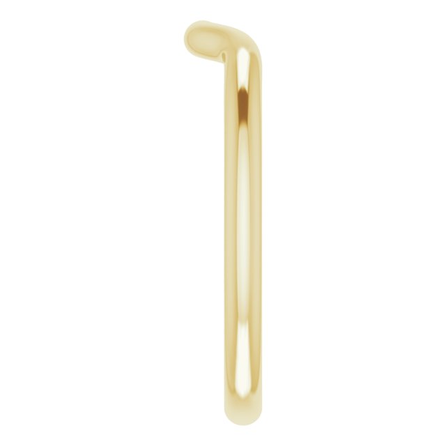 10K Yellow Gold Band for 5x3 mm Oval Ring