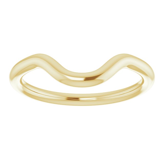 14K Yellow Gold Band for 11x9 mm Oval Ring
