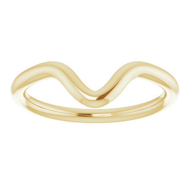 14K Yellow Gold Band for 10x5 mm Marquise Ring